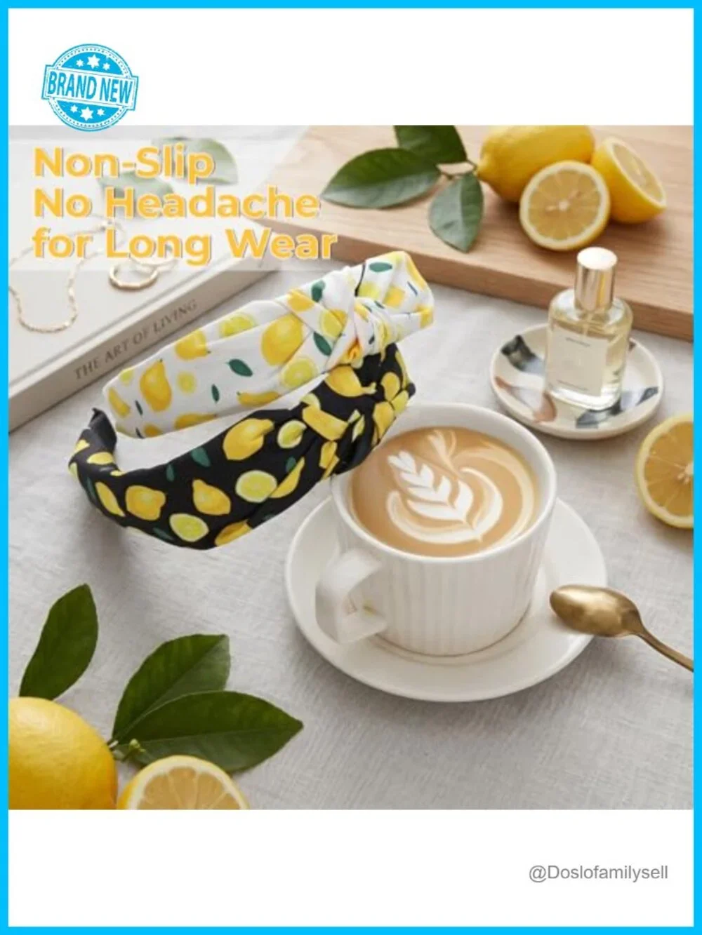 Non Slip Knotted Headbands Set of 2 Polyester Summer Hair Accessories